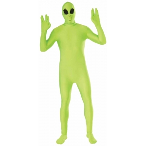 Green Morphsuit Alien Morphsuit - Mens Space Costumes Alien Costumes